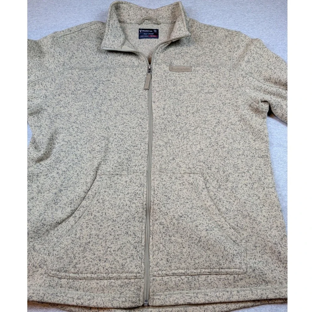 Badlands Galt Jacket Mens 2XL Oatmeal Heather Full Zip Fleece Sweater RN127615